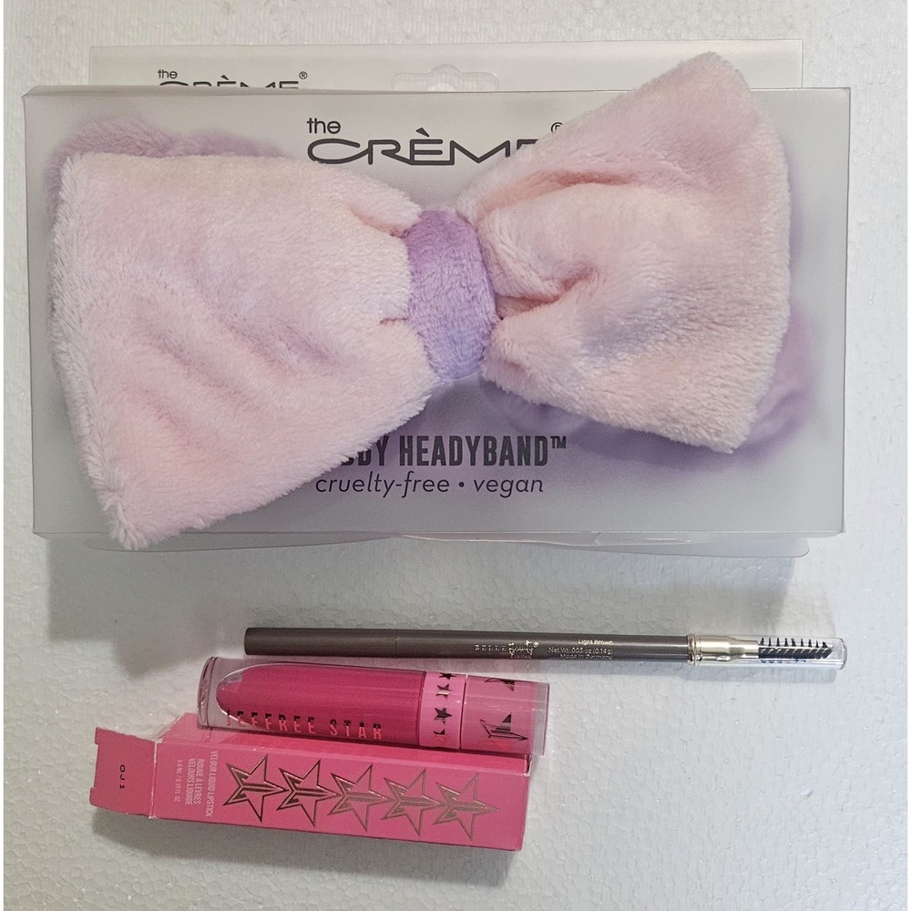 Creme Shop Teddy Headyband Jeffree Star Prom Night Lipstick Belle Beauty Brow